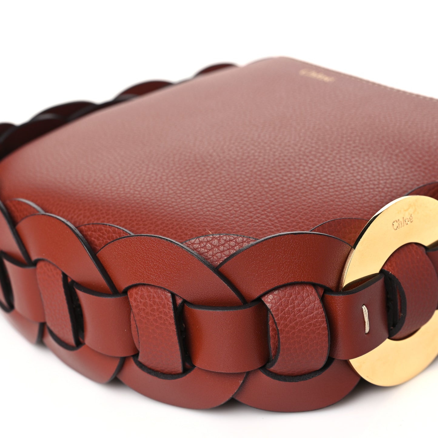 Small Grain Smooth Calfskin Small Darryl Hobo Sepia Brown