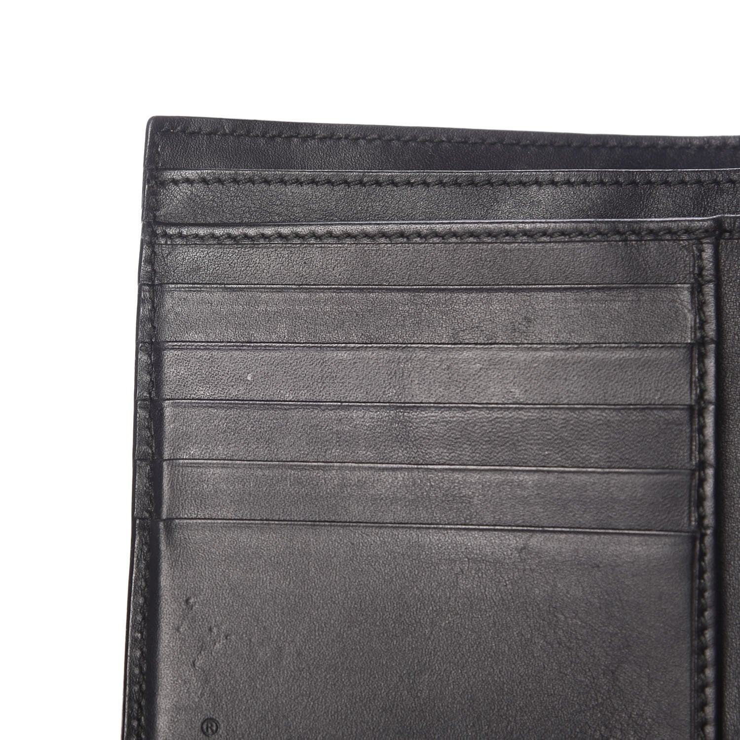 Gucci GG Supreme Monogram Pearl Studded French Wallet Black 11 of 13