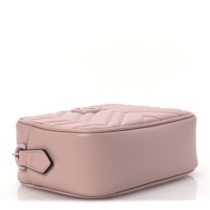 Gucci Calfskin Matelasse Monochrome Mini GG Marmont Chain Shoulder Bag Perfect Pink 4 of 10