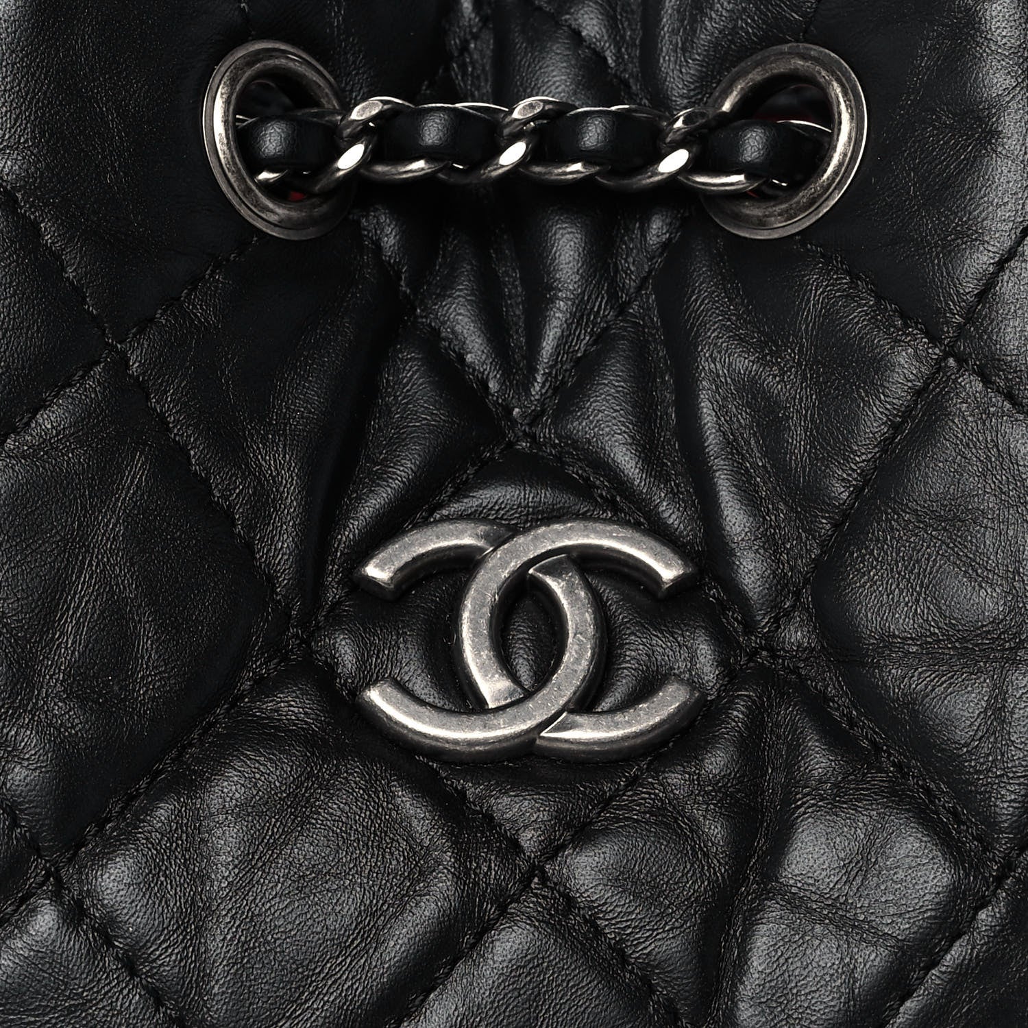 Chanel Aged Calfskin Quilted Small Gabrielle Backpack Black 10 of 10