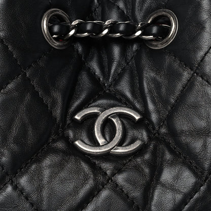 Chanel Aged Calfskin Quilted Small Gabrielle Backpack Black 10 of 10