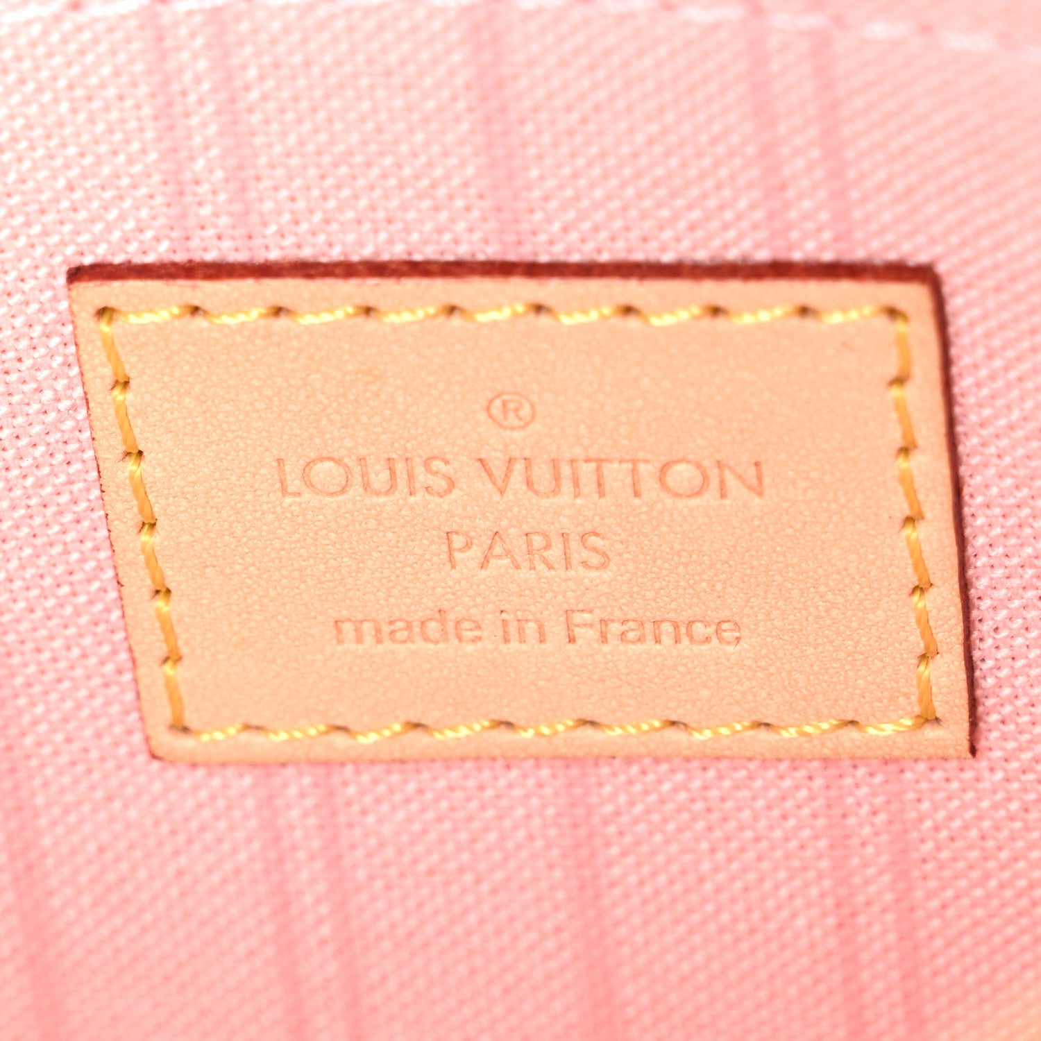 Louis Vuitton Damier Azur Neverfull MM GM Pochette Rose Ballerine 6 of 7