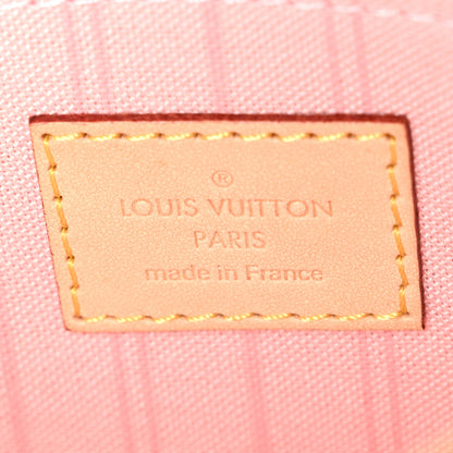 Louis Vuitton Damier Azur Neverfull MM GM Pochette Rose Ballerine 6 of 7