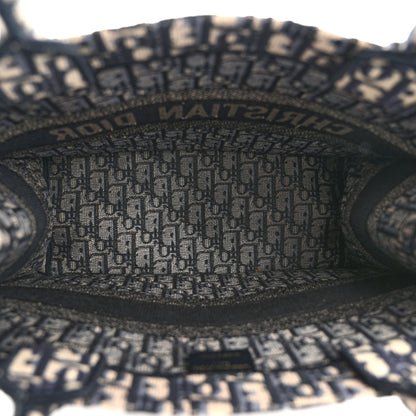 Christian Dior Oblique Medium Book Tote Blue Multicolor 5 of 12