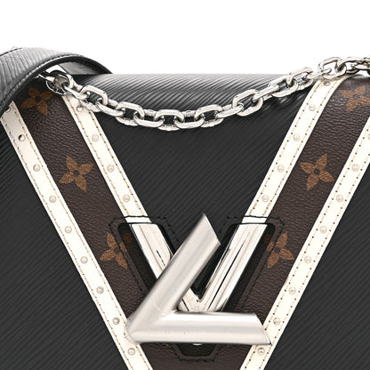 Louis Vuitton Epi Monogram Twist Shoulder Bag MM Black 9 of 11