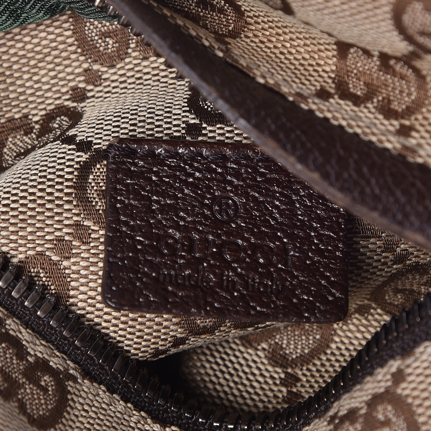 Gucci GG Monogram Double Pocket Belt Bag Dark Brown 8 of 10