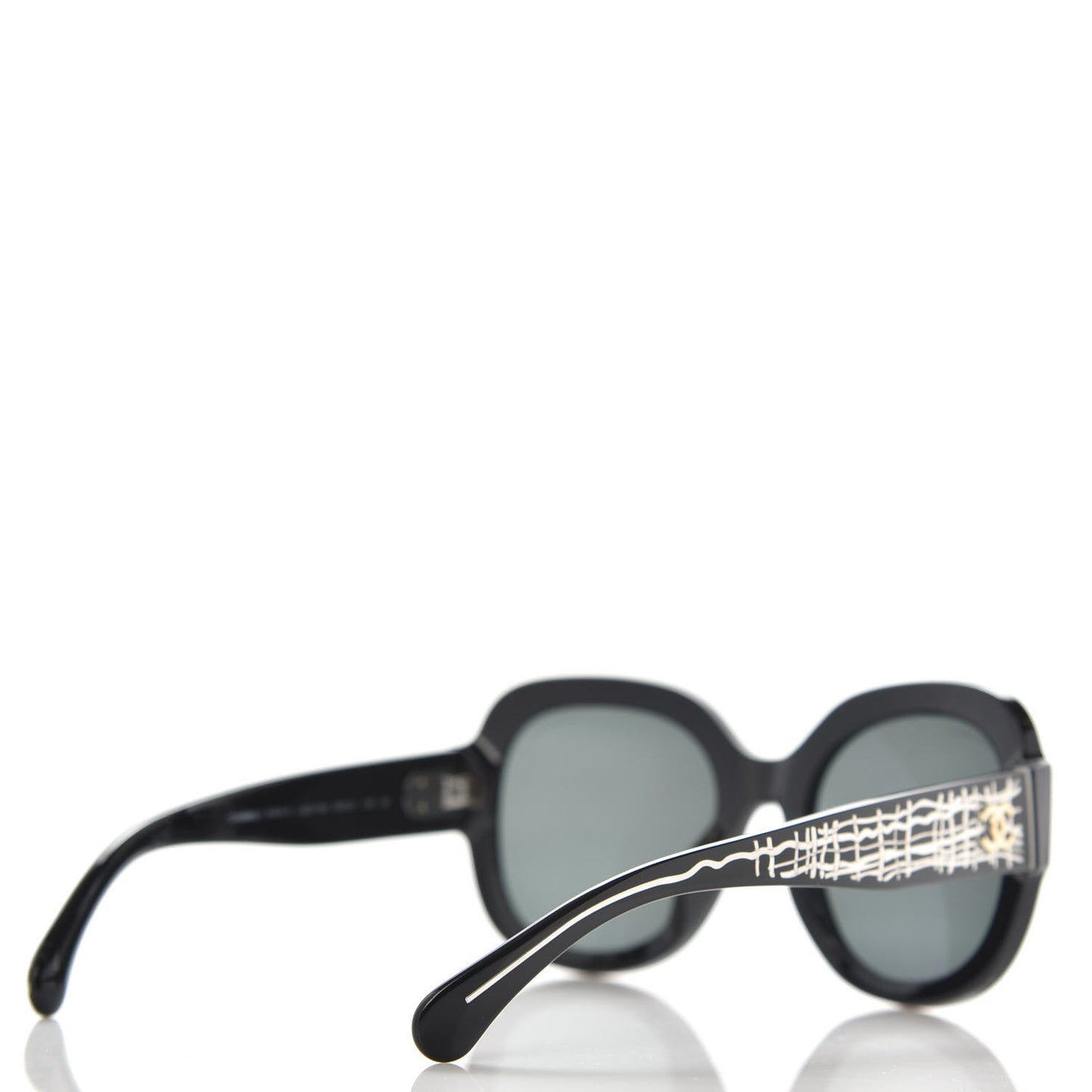 Acetate Polarized Pantos Sunglasses 5433-A Black