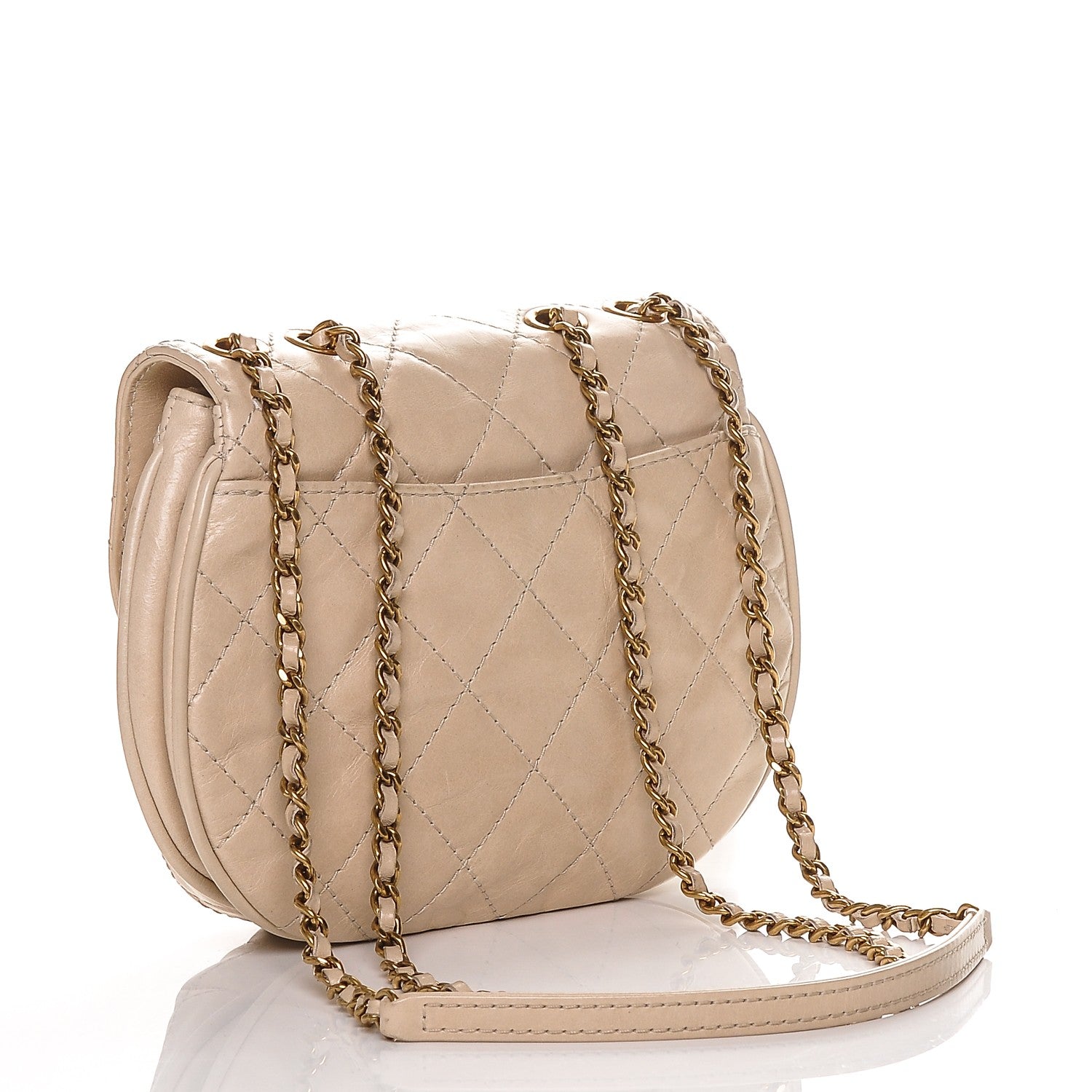 Chanel Aged Calfskin Small Bubble CC Flap Beige 3 of 7