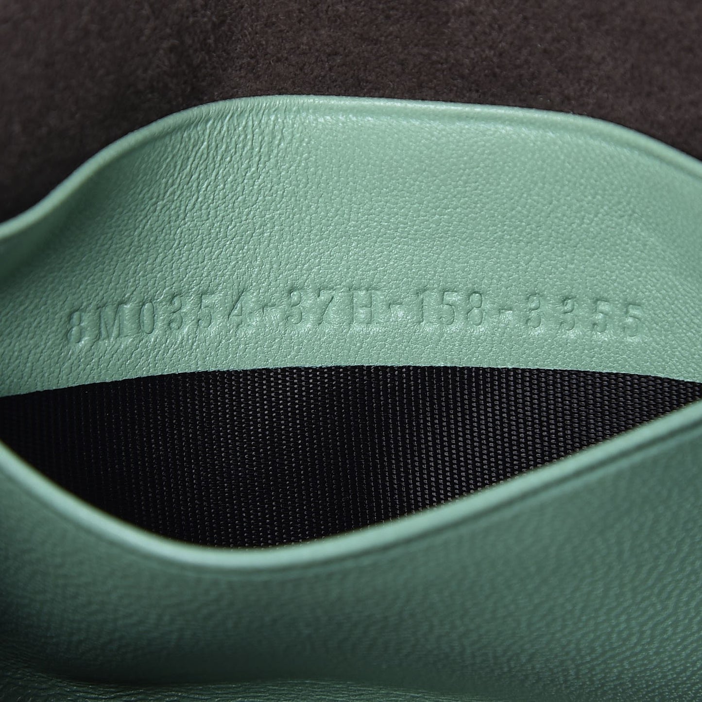 Nappa Rabbit Fox Fur Micro Buggie Baguette Verde Acqua