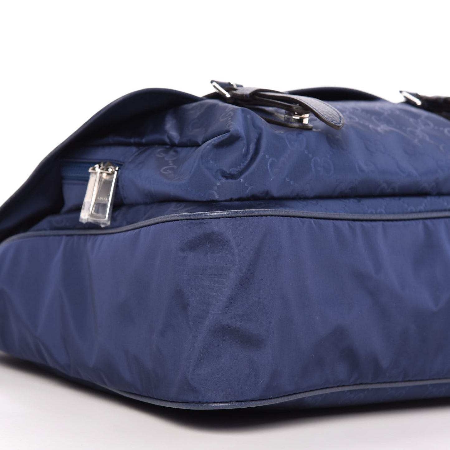 Nylon Monogram Double Buckle Flap Messenger Bag Tide