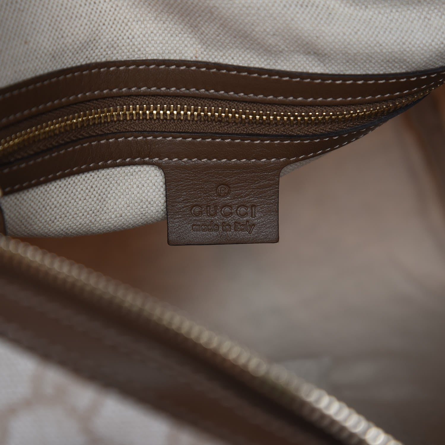 Gucci GG Supreme Monogram Calfskin Medium Nice Boston New Mystic White Beige Brown 7 of 9