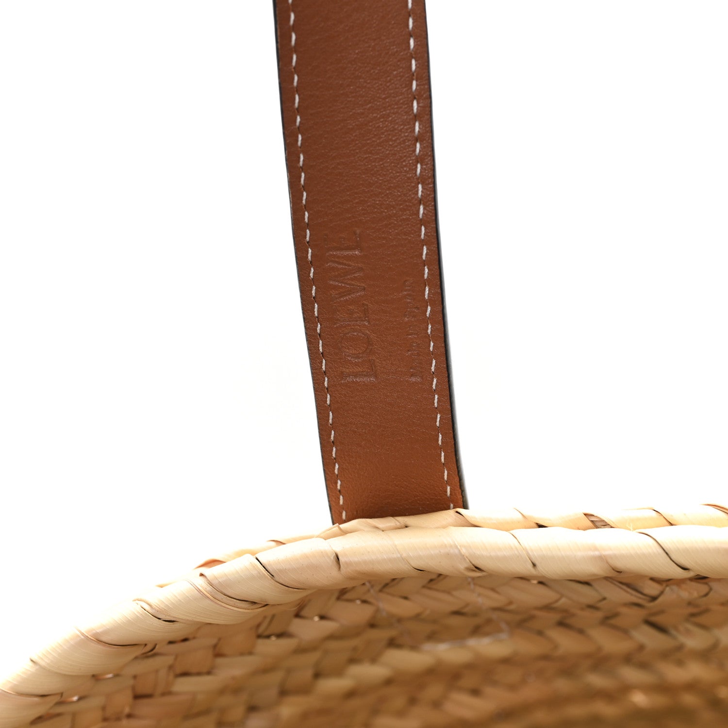 Loewe Raffia Large Basket Tote Bag Natural Tan 6 of 12