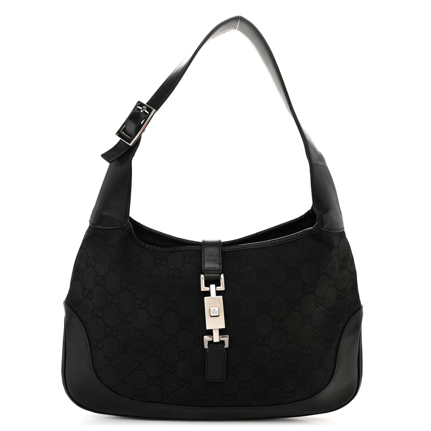 Monogram Small Jackie O Hobo Black