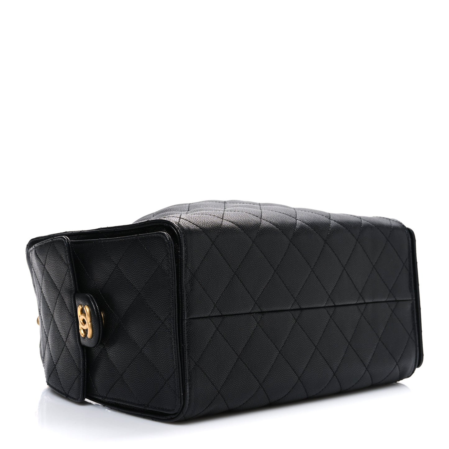 Caviar Quilted Small Chanel 25 Handbag Black