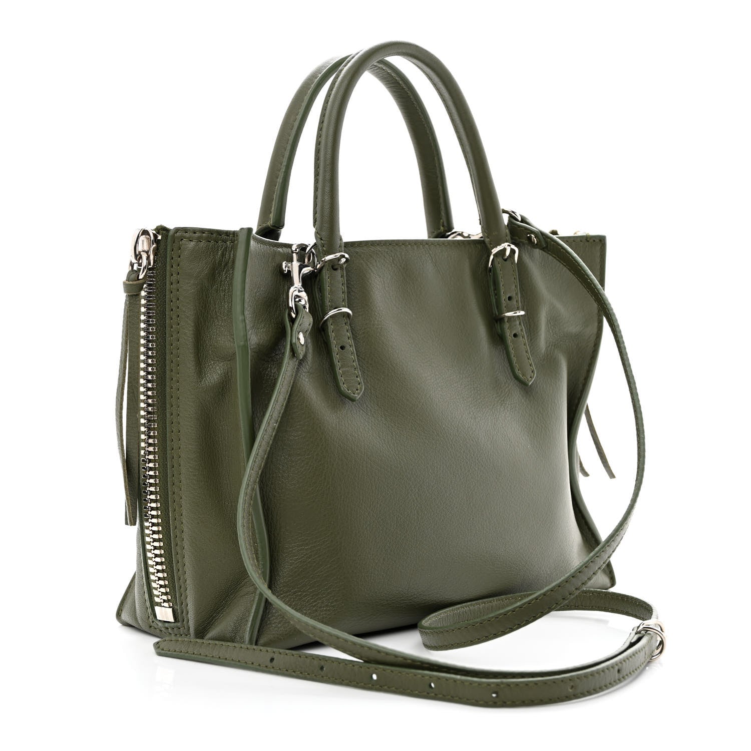 Balenciaga Calfskin Papier Mini A4 Tote Green 3 of 11