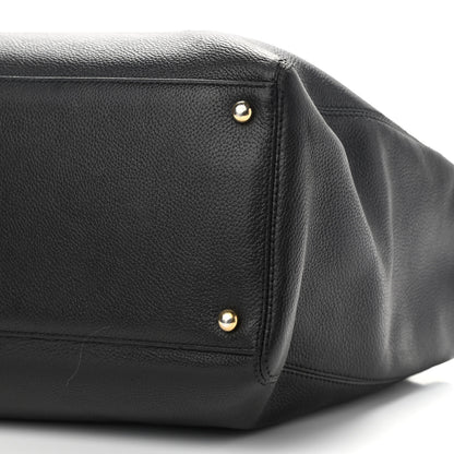 Chanel Calfskin Cerf Executive Shopper Tote Black 11 of 17