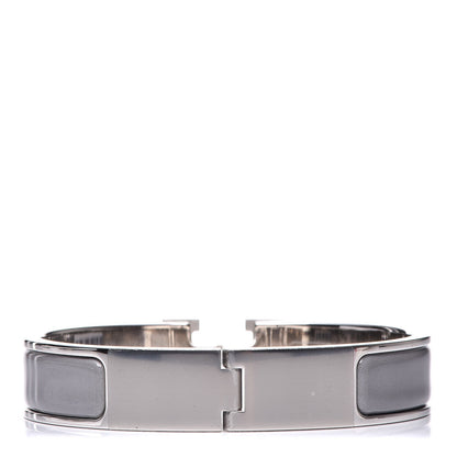 Hermes Enamel Narrow Clic Clac H Bracelet PM Gris Macadam 3 of 5