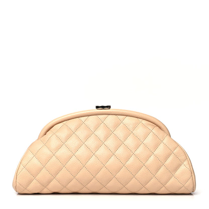 Chanel Caviar Quilted Timeless Clutch Beige 1 of 9