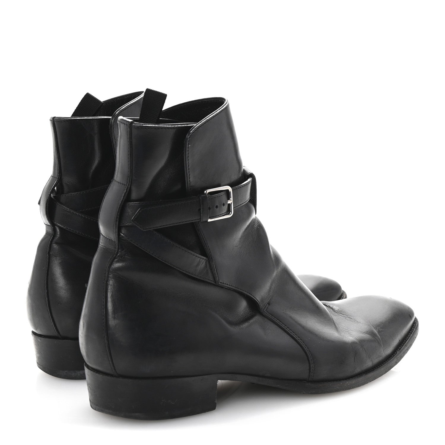 Saint Laurent Calfskin Mens Wyatt Chelsea Boots 42 Black 5 of 9