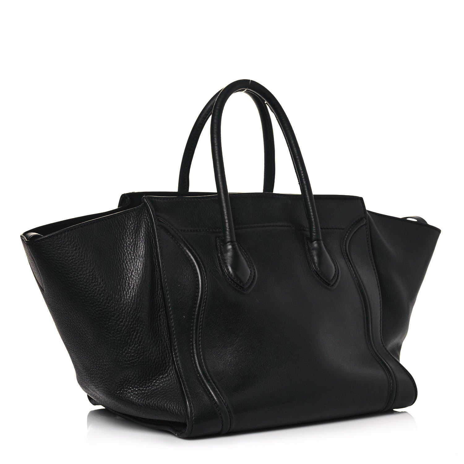 Celine Supple Calfskin Medium Phantom Luggage Black 3 of 12