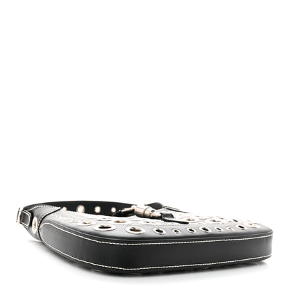 Gucci Patent Ha Ha Ha Jackie 1961 Eyelet Hobo Black 4 of 9
