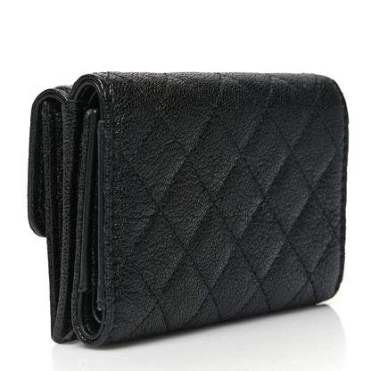 Chanel Caviar Quilted Small Boy Flap Wallet Black 3 of 12