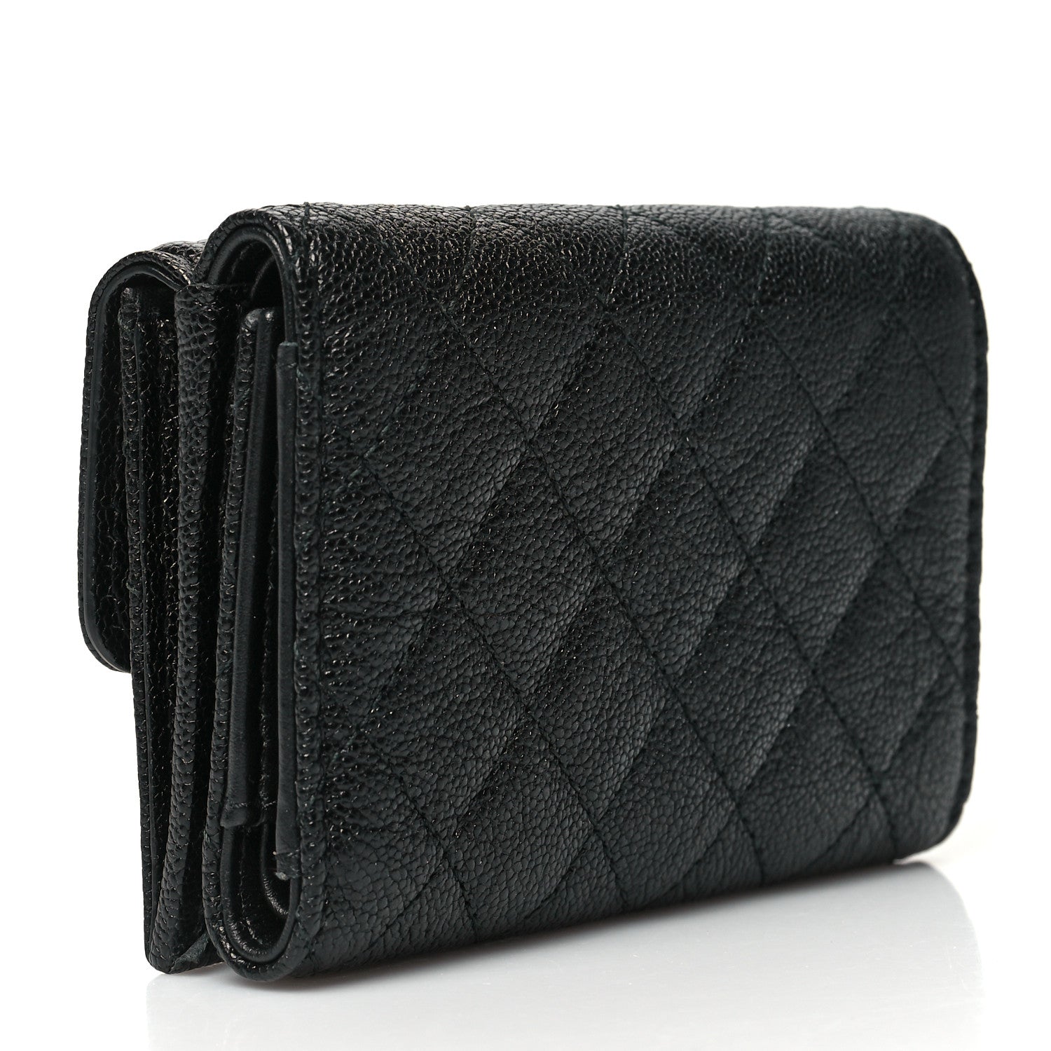 Chanel Caviar Quilted Small Boy Flap Wallet Black 3 of 12