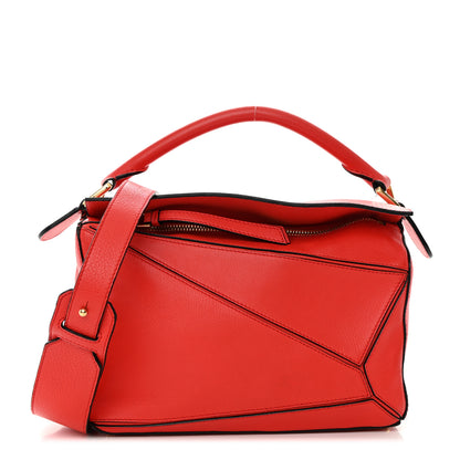 Loewe Calfskin Small Puzzle Bag Scarlet 1 of 17