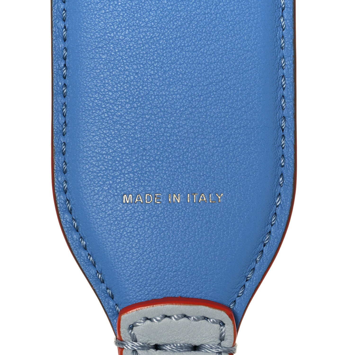 Fendi Vitello Dolce Fun Fair Metal Studded Strap You Grigio Perla Blue Multicolor 4 of 4
