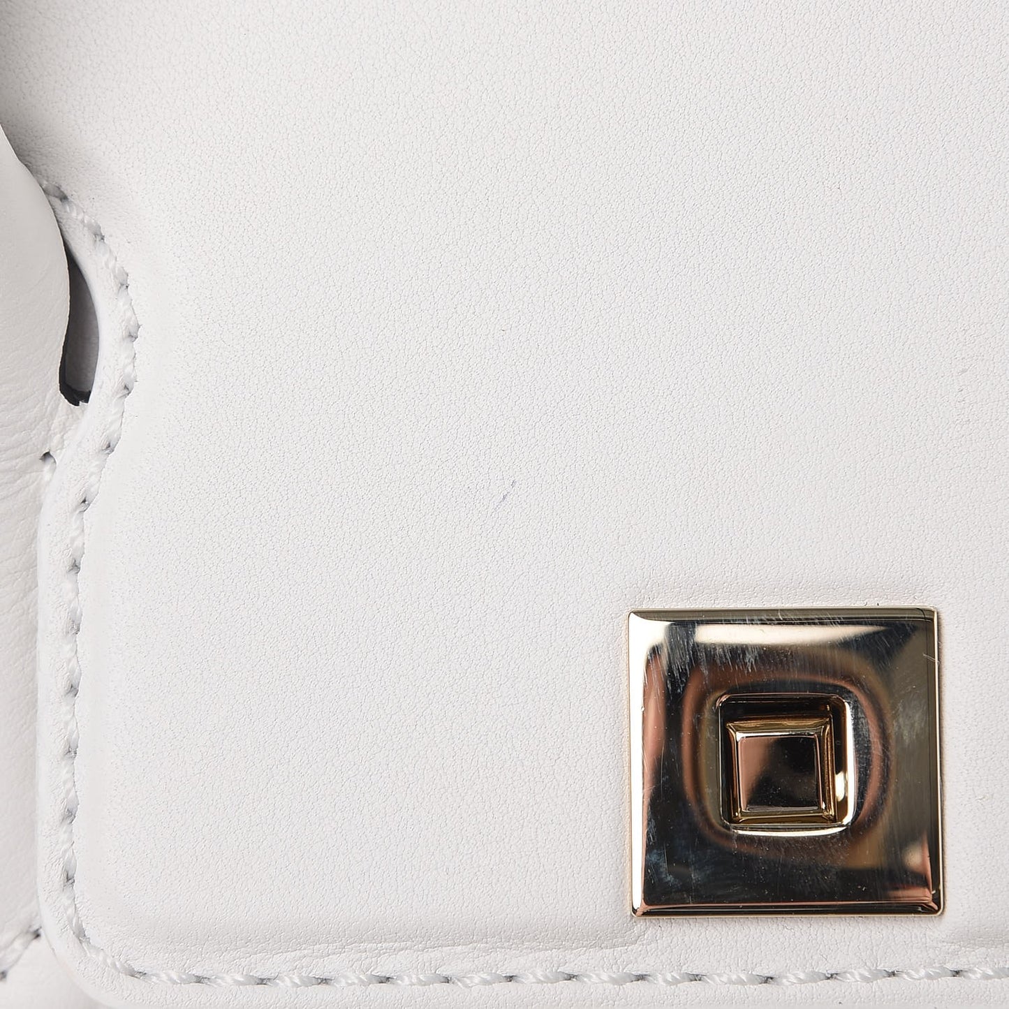 Calfskin Medium Palazzo Empire Bag White