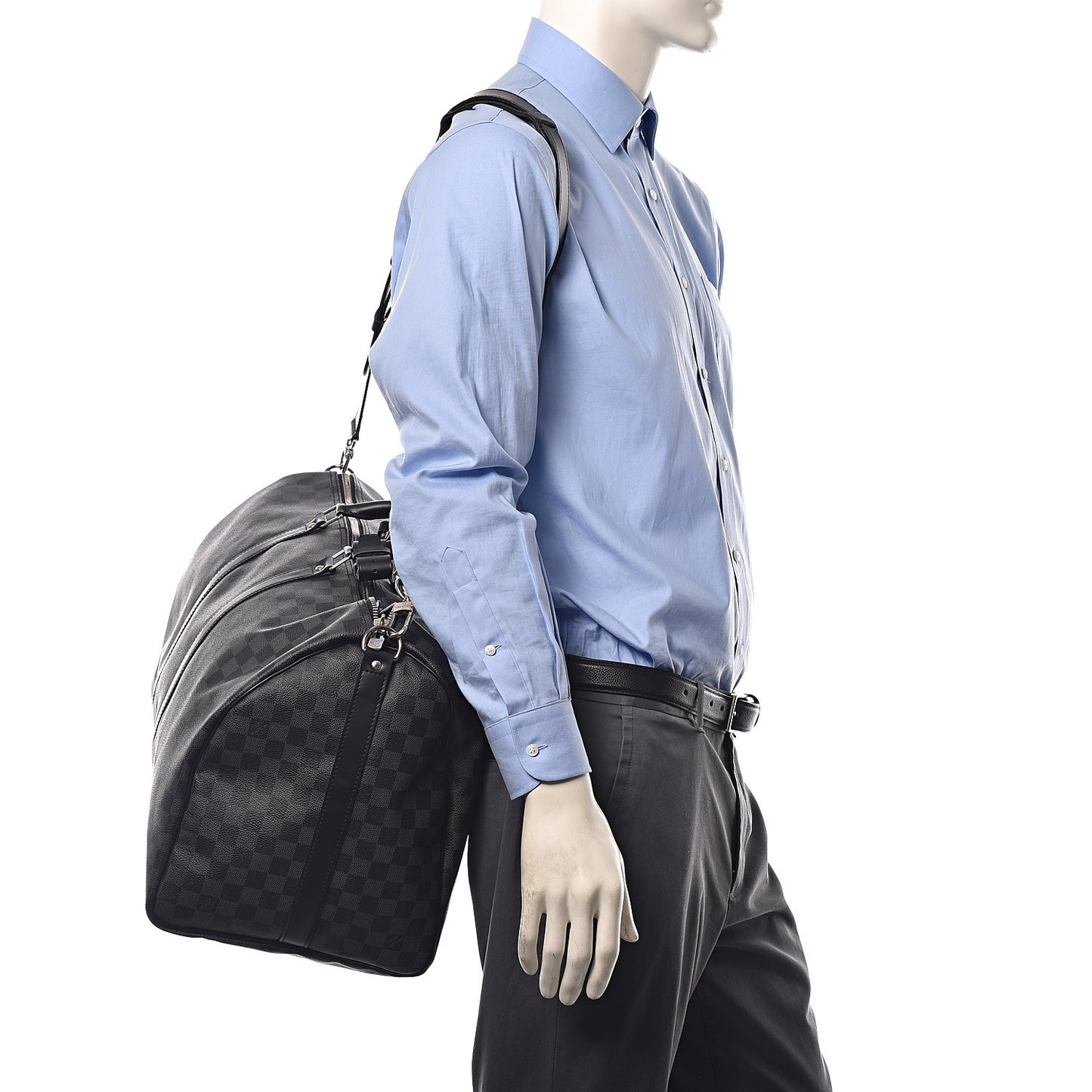 Damier Graphite Keepall Bandouliere 55