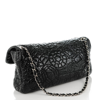Chanel Vinyl Graphic Edge Flap Black 3 of 7