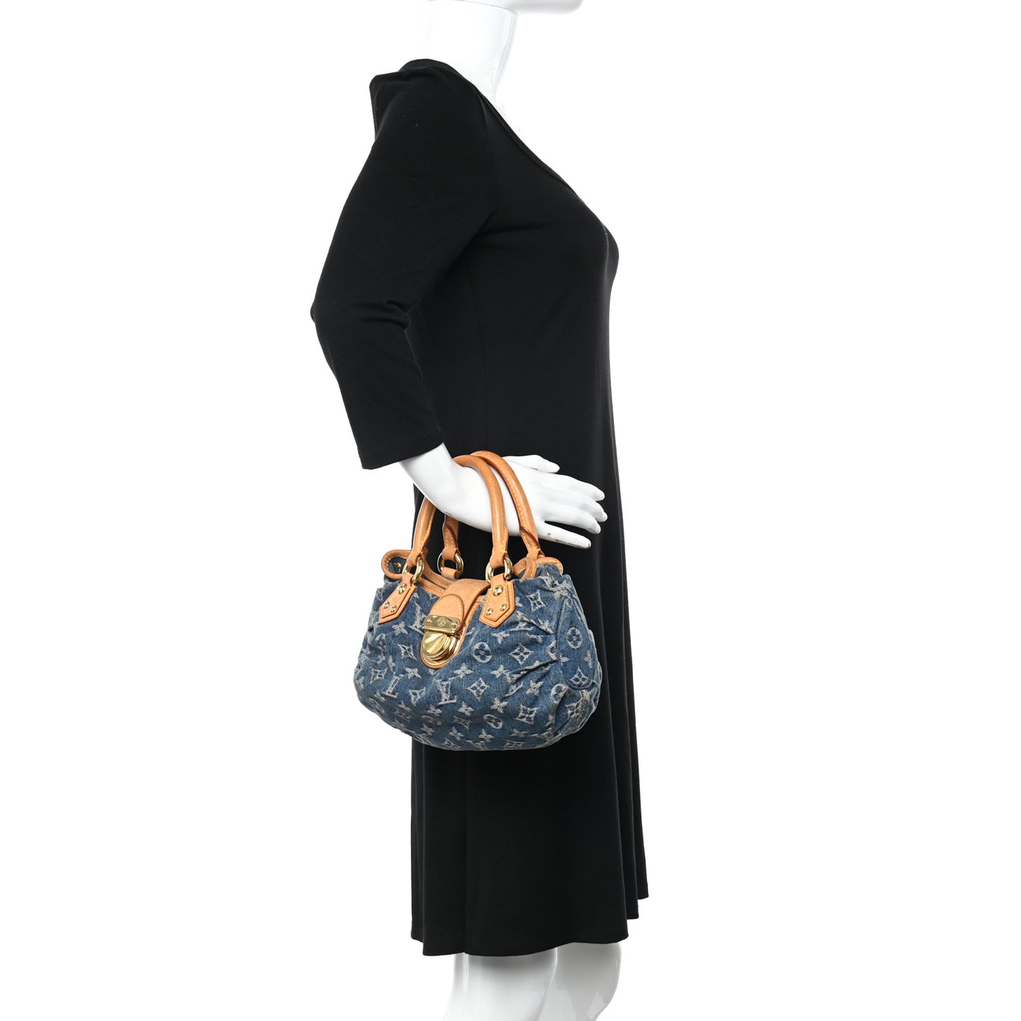 Monogram Denim Pleaty Blue