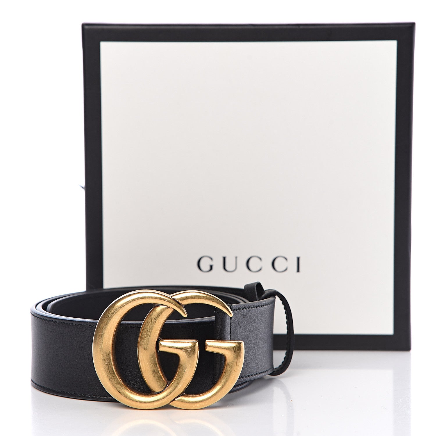 Gucci Calfskin Double G 40mm Belt 85 34 Black 8 of 8