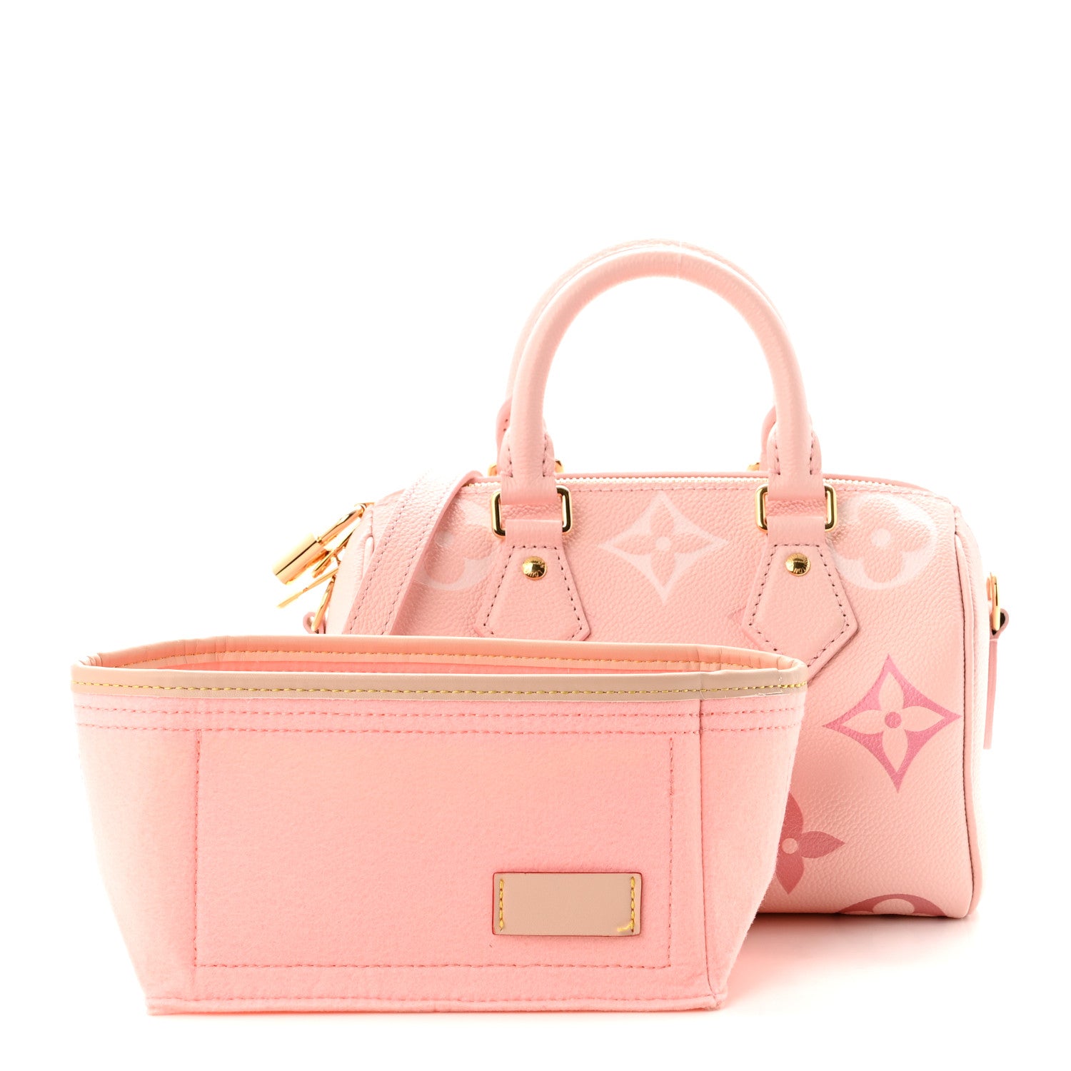 Louis Vuitton Empreinte Monogram Giant Speedy Bandouliere 20 Degrade Rose Pink 3 of 11