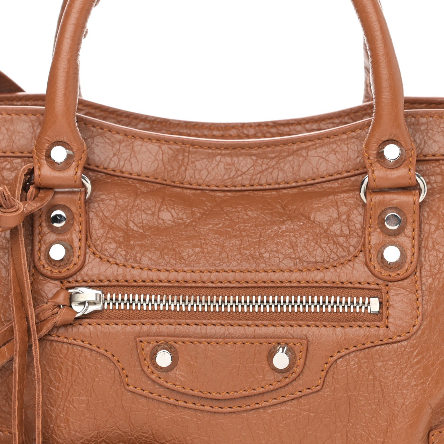 Balenciaga Agneau Classic Silver Hardware S City Camel 8 of 8