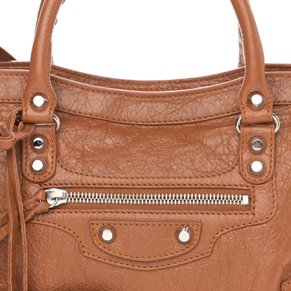 Balenciaga Agneau Classic Silver Hardware S City Camel 8 of 8
