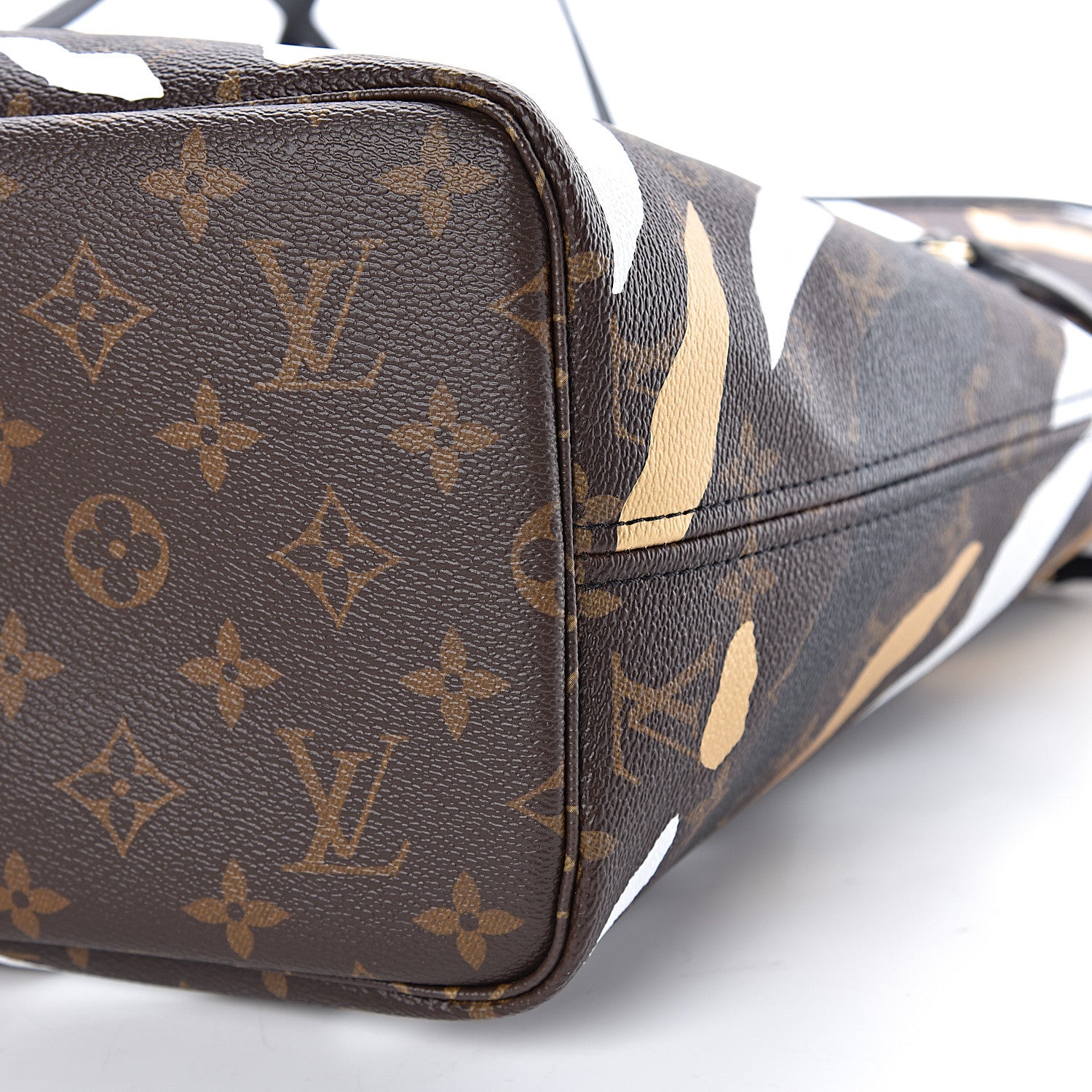 Louis Vuitton X LOL Monogram Neverfull MM Gold Silver 10 of 11