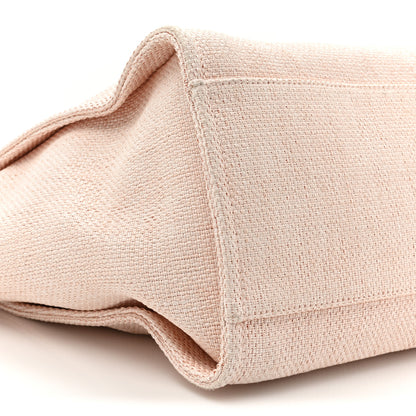 Chanel Woven Straw Raffia Medium Deauville Tote Rose Pink 9 of 19
