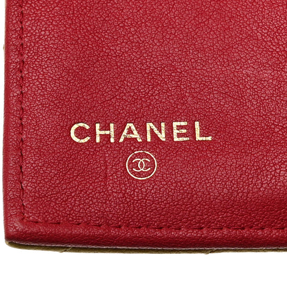 Chanel Sheepskin Chevron Quilted Reissue Compact Wallet Yellow 6 of 8