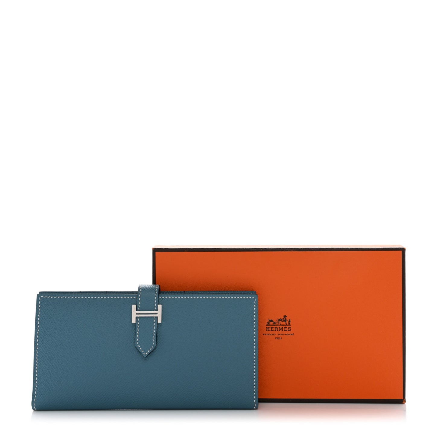Epsom Bearn Gusset Wallet Blue Jean