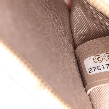 Chanel Iridescent Caviar Quilted Key Holder Case Beige 7 of 9