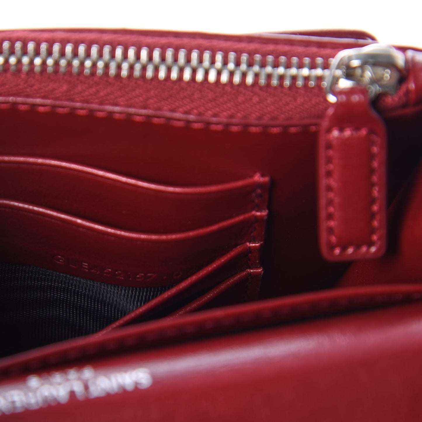 Calfskin Monogram Sunset Chain Wallet Palissandre