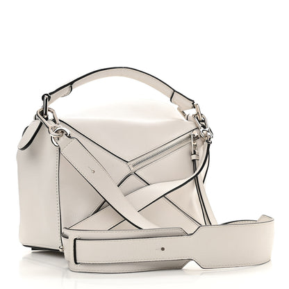 Loewe Calfskin Small Puzzle Bag White 3 of 12