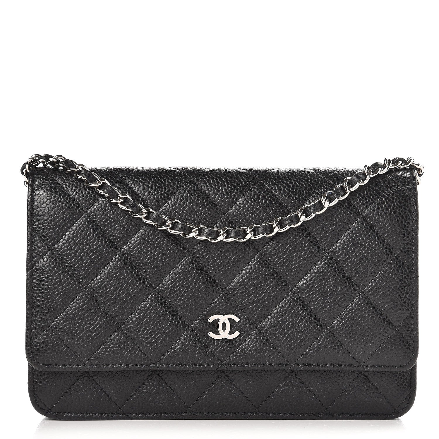 Chanel Caviar Quilted Wallet On Chain WOC Black 1 of 9