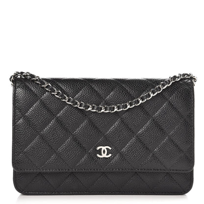 Chanel Caviar Quilted Wallet On Chain WOC Black 1 of 9
