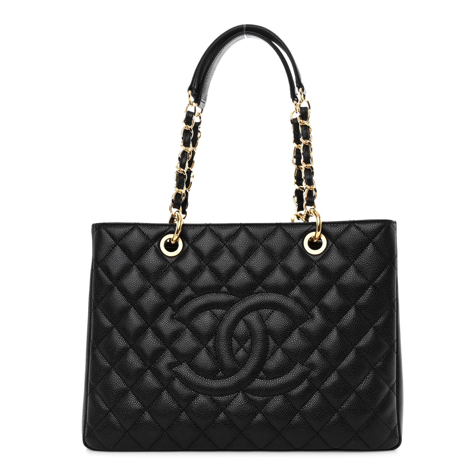 Chanel Caviar Quilted Grand Shopping Tote GST Black 1 of 9