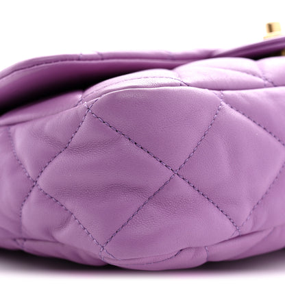 Chanel Lambskin Quilted Large CC Funky Town Flap Purple 9 of 11