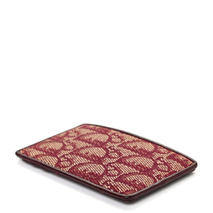 Christian Dior Calfskin Oblique Card Holder Bordeaux 4 of 7