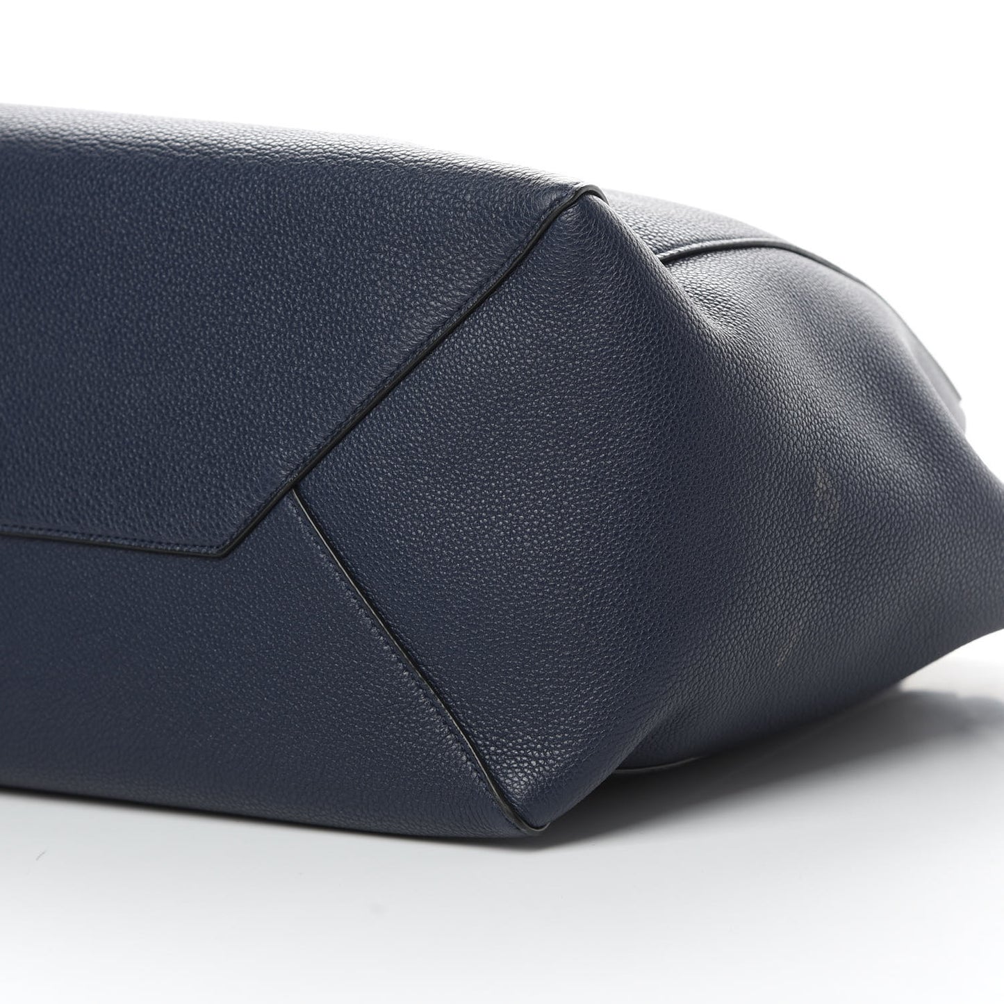 Soft Grained Calfskin Small Belt Cabas Phantom Dark Blue